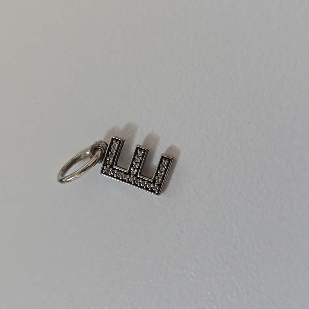 Silver Letter E Charm Pendant, Pandora